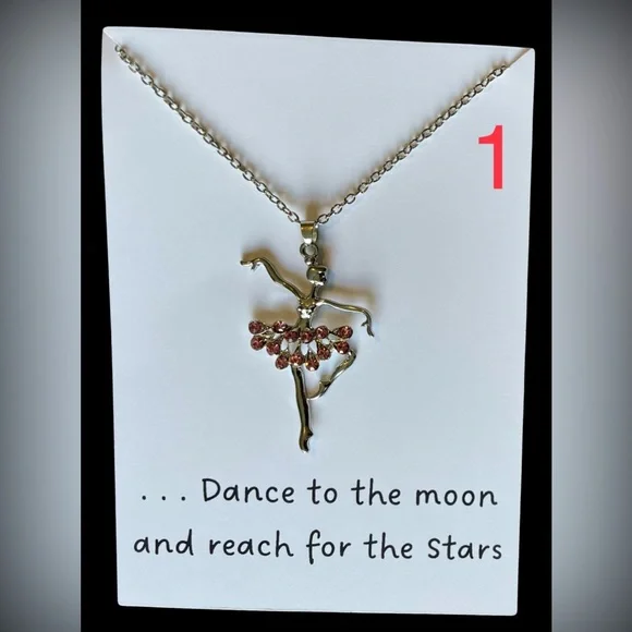 🆕 Ballerina Necklace - Pink - Picture 11 of 16